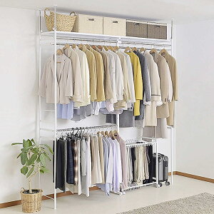 �˂����� �n���K�[���b�N ��120�`200cm ����220�`285cm �_�u���n���K�[ �n�C�^�C�v ���C�h �i ���ς� ���b�N �˂����胉�b�N �L�k ���[ �I �N���[�[�b�g �˂�����n���K�[���b�N �˂�����I �V