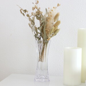 花瓶 割れないガラス PVスリムオクタゴン ( 花びん 花器 フラワーベース 八角形 透明 割れない ポリカーボネート プラ クリア 花 植物 切花 花束 フェイク グリーン 枝 インテリア おしゃれ