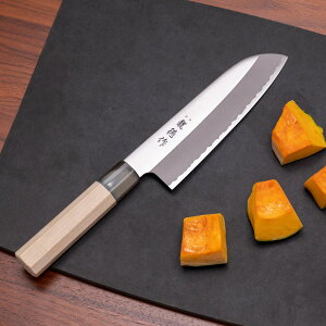 三徳包丁 16.5cm 龍徳作 八角柄 和包丁 日本製 ( 料理包丁 万能包丁 キッチンナイフ 文化包丁 165mm 165ミリ ステンレス 両刃 職人 燕三条 木柄 錆びにくい 切れ味抜群 調理小物 調理道具 キッチ