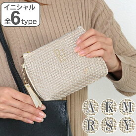 ポーチ Natural イニシャル フラットポーチ 化粧品 収納 （ コスメ メイク 小物入れ 化粧ポーチ 刺繍 ハート チャーム 内布付き トラベルポーチ ミニポーチ 化粧品入れ 旅行 ミニバッグ 小物ケース ） 【39ショップ】