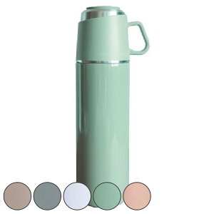 水筒 直飲み コップ 2way ROCCO One Push&Cup Bottle 500ml ( 保温 保冷 茶こし マグボトル コップ付き ステンレス製 茶こし付き マグ ステンレスボトル ストレーナー 茶漉し 付き コップ飲み カラフ