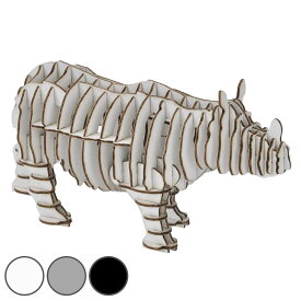 工作キット ダンボール製 GRID サイ （ ダンボール 段ボール 動物 おもちゃ ペーパークラフト 工作 子ども キッズ 組み立て 手作り キット 組立 作る 簡単 リサイクル エコ 立体的 本格的 ミニチュア 段ボールクラフト ） 【39ショップ】