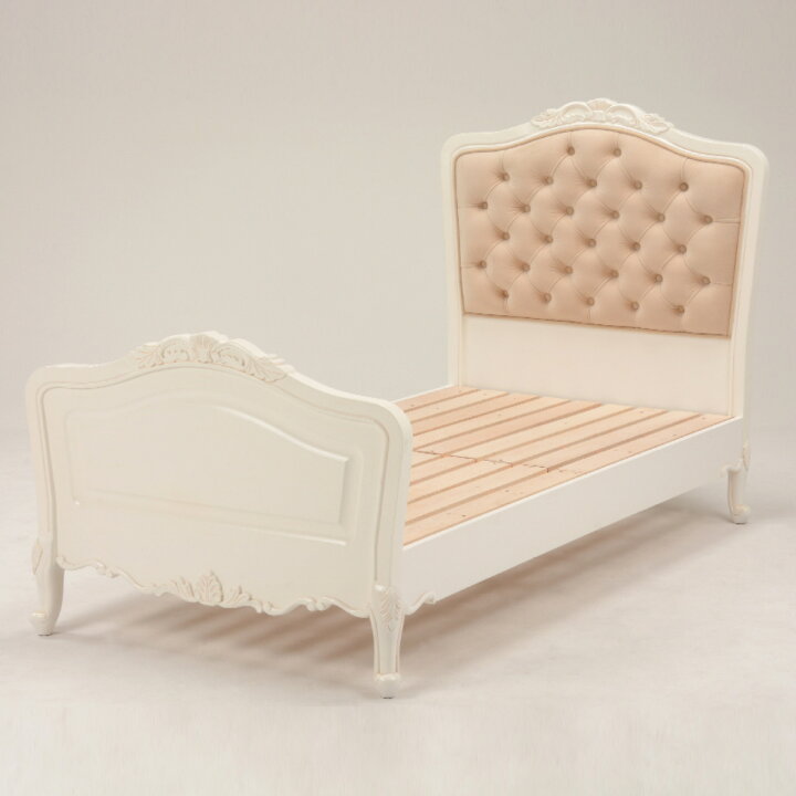 楽天市場】姫系ベッド シングル 姫系 猫脚 完成品 ヴィオレッタ 