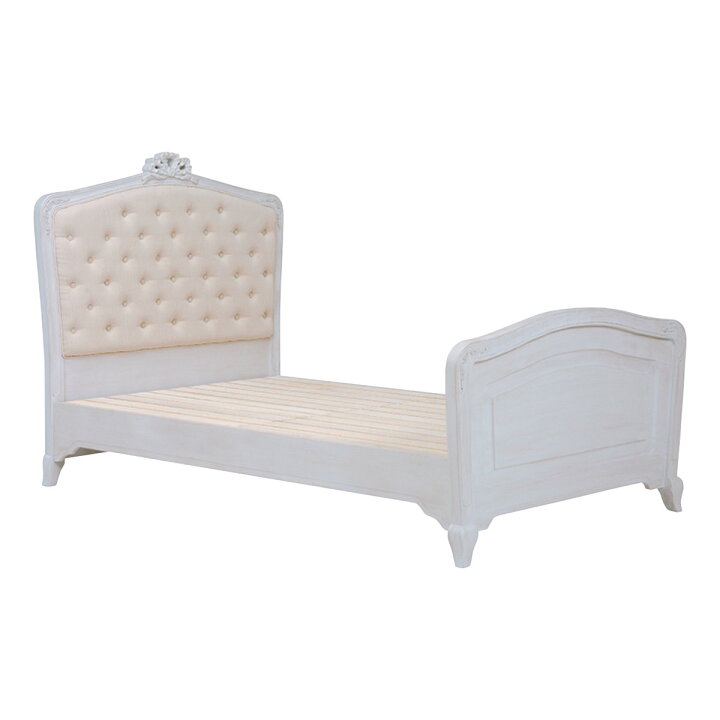 楽天市場】姫系ベッド セミダブル 猫脚 HAMPTON （ 白家具 クラシック 