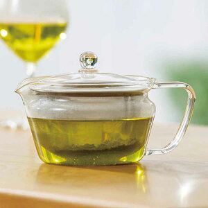 ハリオ 茶茶急須 禅 300ml 耐熱ガラス CHZ-30T ( HARIO 電子レンジ対応 きゅうす ティーポット 茶器 ポット ガラス 茶こし付き 茶漉し お茶 洗いやすい 煎茶 緑茶 ほうじ茶 おしゃれ ) 【39ショッ