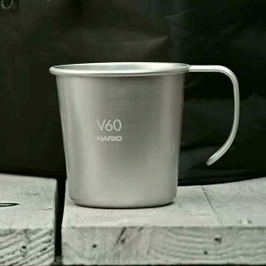 ハリオ メタルスタッキングマグ 320ml ステンレス O-VSM-30-HSV ( HARIO マグカップ コップ カップ マグ アウトドア 自宅 家 コーヒー 珈琲 紅茶 お茶 コンパクト 目盛り付き 持ち運び スタッキング