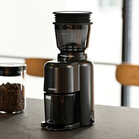 ハリオ コーヒーグラインダー 電動 V60 コーヒーミル （ HARIO ミル 電動ミル 電動コーヒーミル コンパクト コーヒー 珈琲 ドリップ 粗さ調節 シンプル クリーナー機能 おしゃれ ）【39ショップ】