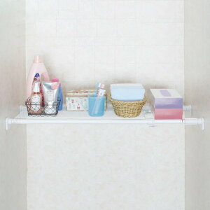 つっぱり棚 ニューストロング突ぱり棚 小 幅73〜112cm 2個セット ( 突っ張り棚 奥行28.5cm 強力 つっぱり 収納 メッシュ 突っ張り 伸縮 小物置き ホワイト 突っぱり 突っぱり棚 突ぱり 突っ張り