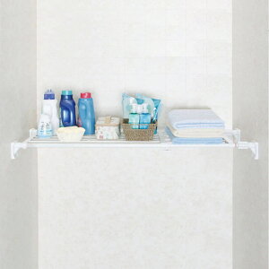 つっぱり棚 スーパーワイド棚 小 取付幅75〜120cm ( 突っ張り棚 強力 つっぱり 幅広 ワイド 突ぱり 突っ張り式収納 伸縮棚 ラック 棚 収納 )【39ショップ】