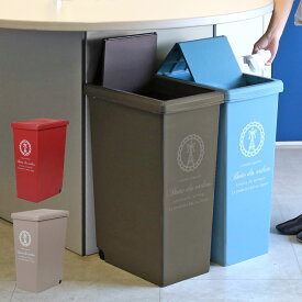 ゴミ箱 20L 30L 45L スライドペール エッフェル塔 （ ごみ箱 20リットル 30リットル 45リットル ダストボックス スリム 分別 キッチン スライド スライド式 蓋つき 大容量 プラスチック ペール 角型 縦型 フタ付き おしゃれ ）【39ショップ】