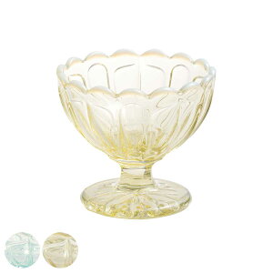 廣田硝子 ミニフラッペ 雪の花 同色6個セット ( ガラス 日本製 フラッペ デザート 食器 器 うつわ ブルー 古代色 脚付き 小鉢 おしゃれ かわいい デザートボウル パフェグラス アイスカップ