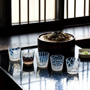 廣田硝子 そば猪口 市松 ( ガラス 日本製 蕎麦猪口 蕎麦ちょこ つゆ入れ 小鉢 フリーカップ カップ デザートカップ おしゃれ コップ ロックグラス お酒 アルコール 桐箱入り めんつゆ 麺つ