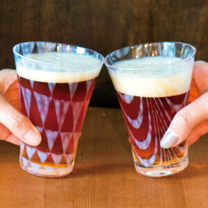 廣田硝子 ビアグラス 220ml 大正浪漫 ソーダ水コップ 鱗 巻き上げ ( ガラス 日本製 グラス コップ ビール ビールグラス おしゃれ レトロ 大正 モダン )【39ショップ】