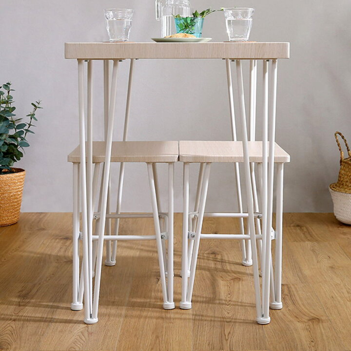 楽天市場】ダイニングセット 2人 テーブル チェア2脚 天然木 （ 木製  