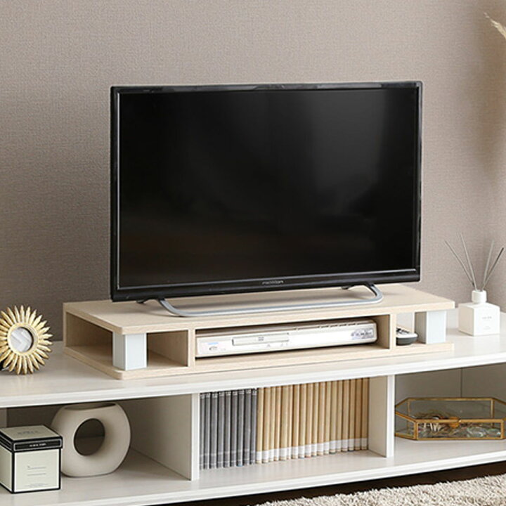 楽天市場】モニター台 幅79.2cm 北欧調 テレビ下収納 （ モニター 