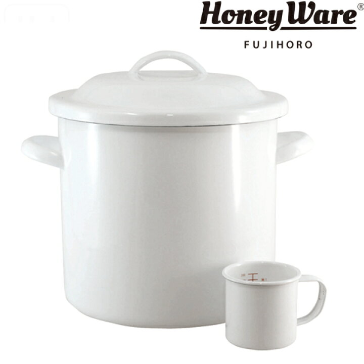楽天市場】米びつ 5.5kg ホーロー製 ストッカー丸缶 HoneyWare 富士 