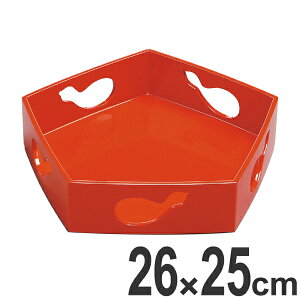 盛器 木製 8寸 五角胴張流 ひさご透朱漆調塗 盛皿 漆塗 越前漆器 盛込台 盛皿 盛り皿 皿 食器 業務用 ( お皿 天皿 八寸 盆 付出皿 前菜皿 器 うつわ 和食器 突出皿 漆 塗り 漆塗り 漆器 懐石 懐