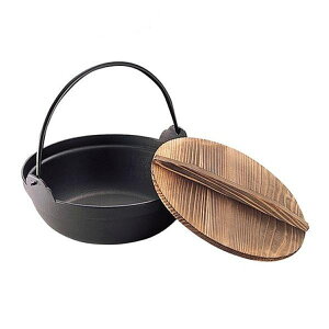 いろり鍋 18cm ガス火専用 S鉄鍋 南部鉄器 ( 南部池永 懐石鍋 鉄鍋 南部鉄器鍋 卓上鍋 いろり鉄鍋 鉄製鍋 なべ 蓋付き つる付き ツル付き 持ち手付き 調理用品 キッチン用品 池永鉄工 )【39シ