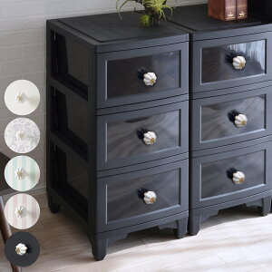 チェスト 3段 ドレスチェンジチェスト ガーリー系 クラシカルデザイン ( 幅34×奥行49×高さ72cm 衣装ケース 収納ケース リビング収納 タンス 姫系 猫脚 脚付き 衣類ケース 押入れ収納 クロー