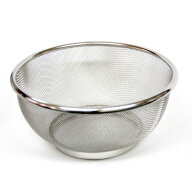 ざる 22cm ステンレス製 リビングざる （ ザル ステンレスザル 丸型 メッシュ 水切り 湯切り 日本製 食洗…