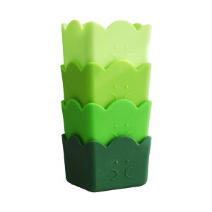 おかずカップ バランさんのシリコーンカップ スクエア4P ( お弁当カップ レンジ対応 食洗機対応 おかず入れ 小分けカップ 仕切り カップ 4個 レンジOK 食洗機OK 冷凍 お弁当グッズ お弁当 弁