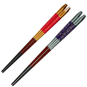 箸 21cm 23cm プレミアムアイ ジャパニーズペーパーライン 野分蔦 すべり止め 和紙 漆 木製 天然木 ( 日本製 お箸 はし 女性 男性 木 五角形 塗箸 滑り止め 若狭塗 蔦 おはし ハシ 塗り箸 角 大