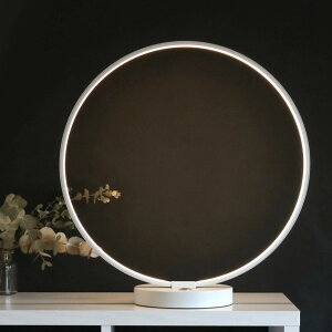 テーブルライト LED 無段階調光 タッチセンサー テーブルランプ 卓上照明 間接照明 ( 調光 おしゃれ リング型 デスクライト リングライト 卓上 照明器具 タッチ 円形 LED内蔵 ランプ ライト