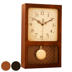 振り子時計 レクタングル 木製 北欧風 （ 送料無料 時計 掛け時計 置き時計 置き掛け両用時計 掛時計 置時計 レトロ リビング ダイニング 寝室 玄関 キッチン ） 【39ショップ】