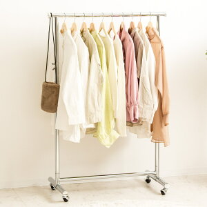 ハンガーラック 高耐荷重 幅90cm ( パイプハンガー 頑丈 耐荷重100kg キャスター付き 高さ調節 高さ110〜180cm 業務用 コートハンガー コート掛け 丈夫 伸縮 リビング 玄関 オフィス ハンガー掛