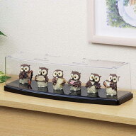 ラウンドディスプレイケース ワイド フラットタイプ 幅34.5×奥行10.2×高さ9.3cm （ コレクションケース…