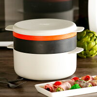 Joseph M-クイジーン 4ピーススタッカブルクッキングセット ( 送料無料 レンジ 電子レンジ 簡単 手軽 時短 調理 電子レンジ専用 調理器 セット 電子レンジ容器 レンジ用品 レンジ調理器 火を使わない 料理 便利グッズ 食洗機対応 )