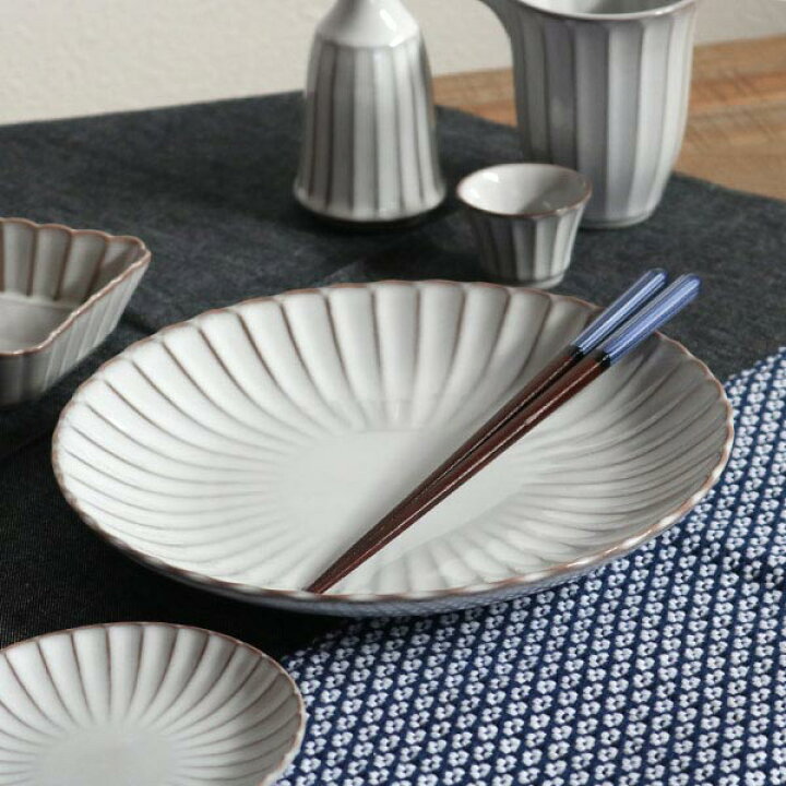 楽天市場】プレート 24cm 風雅 月白 皿 和食器 磁器 日本製 （ 大皿 白 