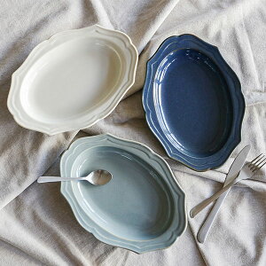 カレー&パスタ皿 26cm 深皿 Vanves ヴァンヴ 皿 食器 洋食器 磁器 日本製 ( 食洗機対応 電子レンジ対応 中皿 プレート オーバル リム皿 耐熱 オーブン対応 パスタ皿 楕円 カレー皿 おしゃれ か