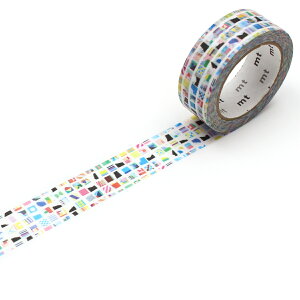 マスキングテープ mt island universe Flags S 15mm×7m ( マステ カモ井 カモ井加工紙 貼ってはがせる シール ステッカー エムティー ラッピング 手帳 デコレーション アレンジ おしゃれ 文房具 リメ