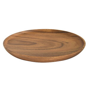 プレート 30cm ラウンド アカシア 食洗機対応 ( 木製プレート ウッドプレート 木製 大皿 丸皿 ワンプレート メインプレート 大皿料理 盛り皿 平皿 おしゃれ カフェ風 木の器 天然木 )【39シ