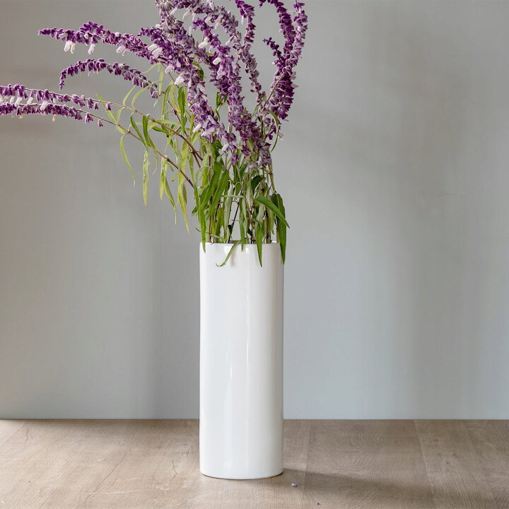 楽天市場】花瓶 モノトーンフラワーベース 陶器 直径10.5×高さ30cm 