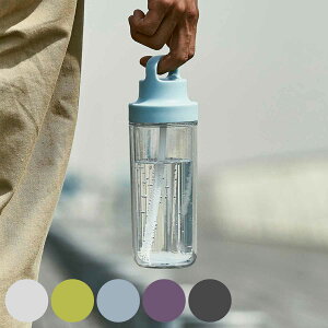 KINTO キントー トゥーゴーボトル 480ml ( 水筒 TO GO BOTTLE 二重構造 ハンドル付 プラボトル ストロー付き マイボトル 食洗機対応 プラスチック クリアボトル 透明 軽量 食洗機OK 透明ボトル お洒