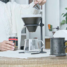 キントー ドリッパースタンドセット SLOW COFFEE STYLE Specialty 4杯分 600ml 磁器製 （ KINTO 4cups スタンド コーヒースタンド ブリュワー 可動式 コーヒーサーバー 紙フィルター ）【39ショップ】