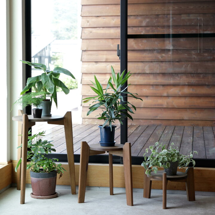 楽天市場】花台 Jardin Plants Table set 木製 （ プランタースタンド 