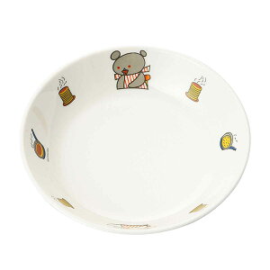 プレート 17cm ディーププレート こぐまちゃん メラミン ( 食洗機対応 皿 お皿 深皿 子ども用食器 軽い 割れにくい 日本製 耐久性 可愛い キャラクター 子ども )【39ショップ】