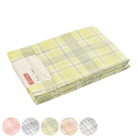 フェイスタオル コーマクロスチェック 34×80cm 2枚組 （ タオル 顔拭きタオル 同色2枚セット 綿100 コーマ糸 チェック 柔らかい 汗拭き 汗拭きタオル 2枚入 バス用品 34×80 コットン ピンク ブルー グリーン オレンジ グレー ）【39ショップ】