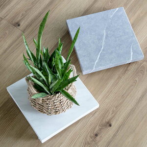 プランタースタンド 大理石調 30cm ( キャスター付き プランター台 鉢置き 回転 おしゃれ 室内 正方形 フラワースタンド 鉢置き台 飾り台 花台 屋内 ガーデンラック フラワー スタンド )【39