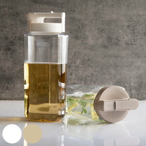 ピッチャー 冷水筒 2.1L 耐熱 横置き 同色2個セット ( 冷水筒 麦茶ポット 水差し 水さし プラスチック製 縦 横 熱湯 広口 麦茶 冷水ポット 角型 お手入れ簡単 )【39ショップ】