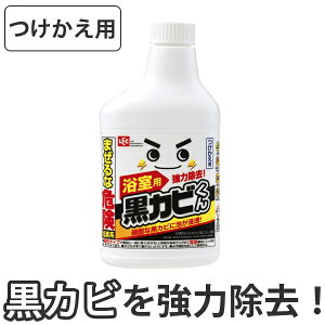 激落ちくん 黒カビくんカビとり泡スプレー付替 ( 風呂掃除 風呂用洗剤 カビ取り バスクリーナー 浴室 バス 風呂清掃 バス清掃 お風呂掃除 お風呂清掃 お風呂用洗剤 かび取り剤 つめかえ 詰