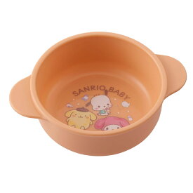 小鉢 14cm サンリオ ボウル プラスチック （ 食洗機対応 電子レンジ対応 鉢 子ども用食器 煮沸食毒対応 電子レンジ食毒対応 抗菌加工 持ち手付き プラスチック製 軽い 割れにくい スープ 味噌汁 子ども キャラクター ） 【39ショップ】