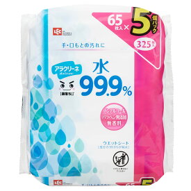 ウェットシート 激落ちくん アラクリーネ 水 99.9％ 65枚入 40個セット （ 送料無料 ウェットティッシュ ノンアルコール 無香料 手 口元 汚れ 赤ちゃん 日本製 日用品 手拭き ストック パラベンフリー お出かけ ） 【39ショップ】