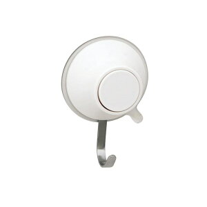 フック プッシュ式吸盤フック S 2個入り ( 吸盤 強力 プッシュ式 耐荷重3.5kg 収納 吊り下げ 小物収納 引っ掛け 壁掛け 壁面収納 タイル 冷蔵庫 小物掛け 鍵フック キッチン小物 キッチン プラ