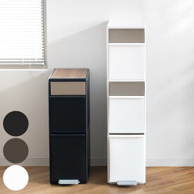 ゴミ箱 35L 55L 分別 スイングステーション 2段 3段 （ 35リットル 55リットル ダストボックス ごみ箱 キッチン 作業台 ふた付き 分別ゴミ箱 ペダル 縦型 スリム コンパクト シンプル おしゃれ インテリア 耐熱性 鍋置き ）【39ショップ】