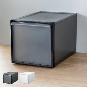 収納ケース 引き出しタイプ クローゼット収納 高さ31.8cm 日本製 ( 収納 衣装ケース 収納ボックス 衣類収納 プラスチック 押入れ収納 スタッキング 積み重ね プラスチック製 衣類ケース クロ