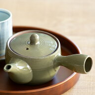 急須 300ml ふるさと 茶こし付き ポット ティーポット 陶器 （ 食洗機対応 横手型急須 茶漉し付き 片手 1…